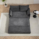 Bellemave® 59.5" Corduroy Convertible Sleeper Sofa Couch with Side Storage and USB/C - TYPE Charging Ports - Bellemave